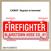 [003-FC3AP2-S] FF C3 AUTO PLATE (Two Lines of Text)