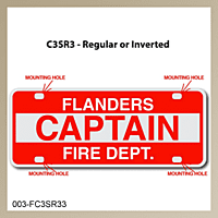 [003-FC3AP3] FF C3 AUTO PLATE (Three Lines of Text)