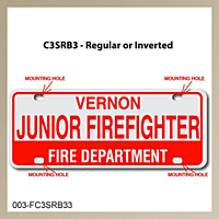 [003-FC3AP3] FF C3 AUTO PLATE (Three Lines of Text)