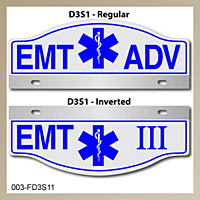 [003-FD3AP1] FF D3 AUTO PLATE (One Line of Text)