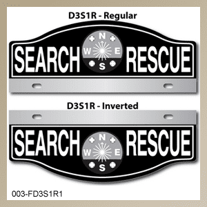 [003-FD3AP1] FF D3 AUTO PLATE (One Line of Text)