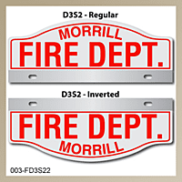 [003-FD3AP2] FF D3 AUTO PLATE (Two Lines of Text)