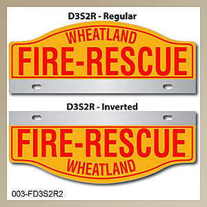 [003-FD3AP2] FF D3 AUTO PLATE (Two Lines of Text)