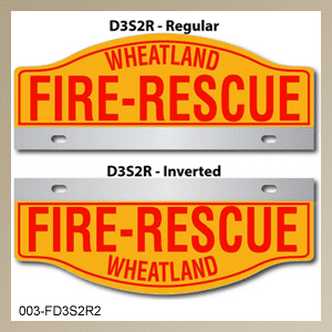 [003-FD3AP2] FF D3 AUTO PLATE (Two Lines of Text)