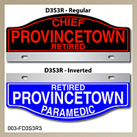 [003-FD3AP3] FF D3 AUTO PLATE (Three Lines of Text)