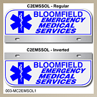 [003-MC2AP1] MED C2 AUTO PLATE (One Line of Text)