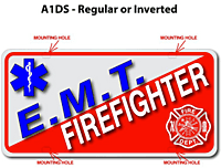 [003-FA1AP2-2E] FF A1 AUTO PLATE (Two Lines of Text w/ Two Emblems)