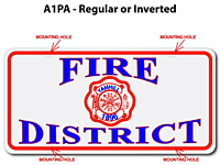 [003-FA1AP2] FF A1 AUTO PLATE (Two Lines of Text)