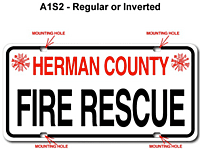 [003-FA1AP2-2E] FF A1 AUTO PLATE (Two Lines of Text w/ Two Emblems)