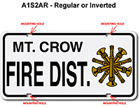 [003-FA1AP2] FF A1 AUTO PLATE (Two Lines of Text)