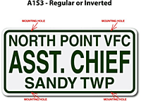 [003-FA1AP3] FF A1 AUTO PLATE (Three Lines of Text)
