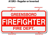 [003-FA1AP3] FF A1 AUTO PLATE (Three Lines of Text)