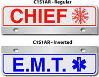 [003-FC1AP1] FF C1 AUTO PLATE (One Line of Text)