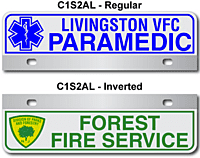 [003-FC1AP2] FF C1 AUTO PLATE (Two Lines of Text)