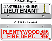 [003-FC1AP2] FF C1 AUTO PLATE (Two Lines of Text)