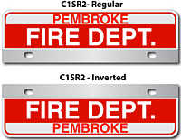 [003-FC1AP2] FF C1 AUTO PLATE (Two Lines of Text)
