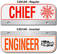 [003-FC2AP1] FF C2 AUTO PLATE (One Line of Text)