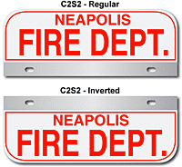 [003-FC2AP2] FF C2 AUTO PLATE (Two Lines of Text)