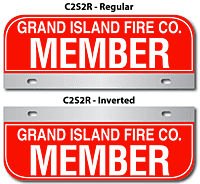 [003-FC2AP2] FF C2 AUTO PLATE (Two Lines of Text)