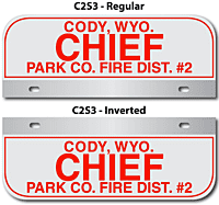 [003-FC2AP3] FF C2 AUTO PLATE (Three Lines of Text)