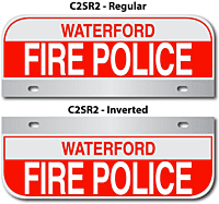 [003-FC2AP2] FF C2 AUTO PLATE (Two Lines of Text)