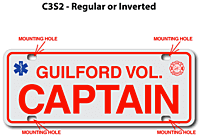 [003-FC3AP2-S2E] FF C3 AUTO PLATE (Two Lines of Text)