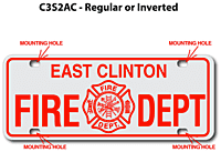 [003-FC3AP2-S] FF C3 AUTO PLATE (Two Lines of Text)