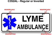 [003-FC3AP2-S] FF C3 AUTO PLATE (Two Lines of Text)