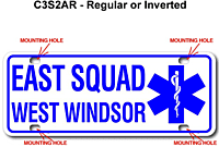 [003-FC3AP2-S] FF C3 AUTO PLATE (Two Lines of Text)