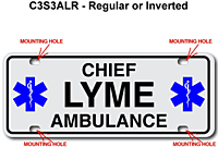 [003-FC3AP3-S2E] FF C3 AUTO PLATE (Three Lines of Text)