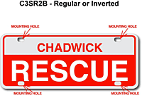 [003-FC3AP2-S] FF C3 AUTO PLATE (Two Lines of Text)