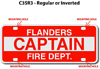 [003-FC3AP3] FF C3 AUTO PLATE (Three Lines of Text)