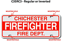 [003-FC3AP3] FF C3 AUTO PLATE (Three Lines of Text)