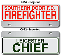 [003-FC6AP2] FF C6 AUTO PLATE (Two Lines of Text)
