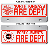 [003-FC6AP2] FF C6 AUTO PLATE (Two Lines of Text)
