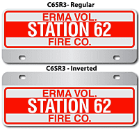 [003-FC6AP3] FF C6 AUTO PLATE (Three Lines of Text)