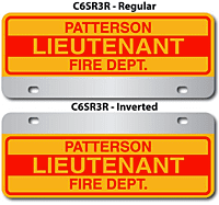 [003-FC6AP3] FF C6 AUTO PLATE (Three Lines of Text)