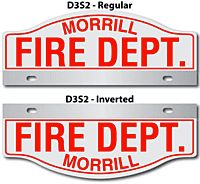 [003-FD3AP2] FF D3 AUTO PLATE (Two Lines of Text)