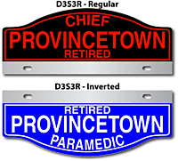 [003-FD3AP3] FF D3 AUTO PLATE (Three Lines of Text)