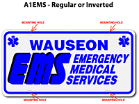 [003-MA1AP1] MED A1 AUTO PLATE (One Line of Text)