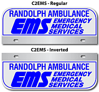 [003-MC2AP1] MED C2 AUTO PLATE (One Line of Text)