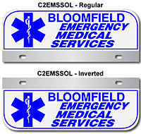 [003-MC2AP1] MED C2 AUTO PLATE (One Line of Text)