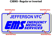 [003-MC3AP1] MED C3 AUTO PLATE (One Line of Text)