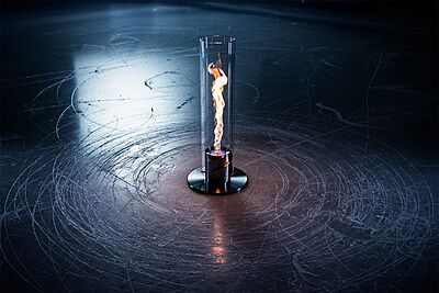 HOFATS SPIN 1500 Tabletop Fireplace silver HOFATS SPIN 1500 Tabletop Fireplace silver