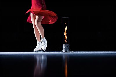 HOFATS SPIN 1500 Tabletop Fireplace silver HOFATS SPIN 1500 Tabletop Fireplace silver