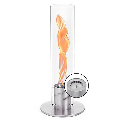 HOFATS SPIN 1500 Tabletop Fireplace silver