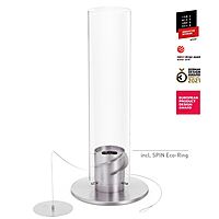 HOFATS SPIN 1500 Tabletop Fireplace silver