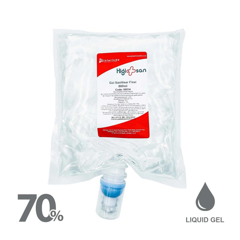 Higisan 70 Alcohol Flexi 800ML Gel Sanitiser