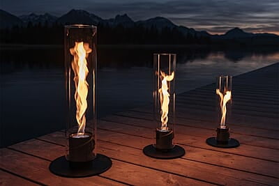 HOFATS SPIN 1500 Tabletop Fireplace black HOFATS SPIN 1500 Tabletop Fireplace black