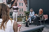 HOFATS SPIN 1500 Tabletop Fireplace black